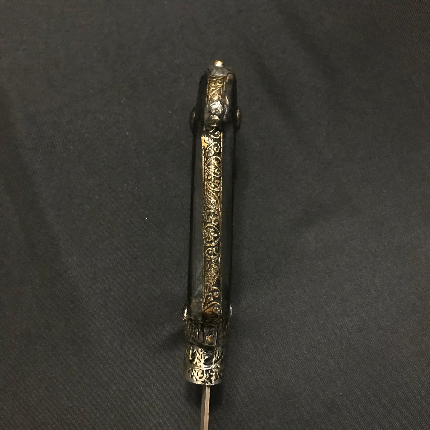 Silver Moroccan Sword Nimcha Saif with Wooden Hilt