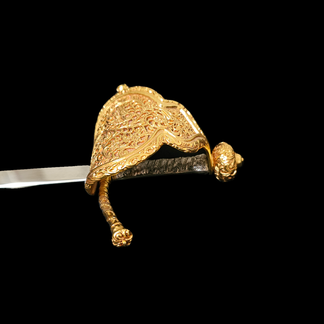 The Rapier of Cortez with 24 Karat Gold Plated Hilt