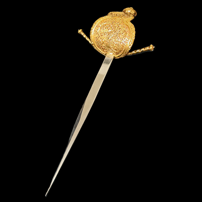 The Rapier of Cortez with 24 Karat Gold Plated Hilt