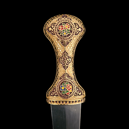 Arab Jambiya with 24 Karat Gold Plated Hilt