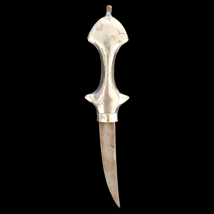 Silver Moroccan Berber Khanjar Dagger