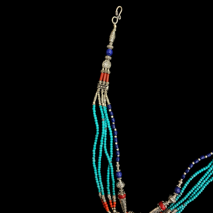 Tibetan Nepal Lapis Lazuli Beaded Necklace