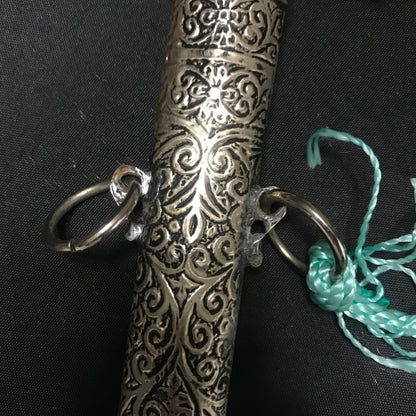 Silver Moroccan Sword Nimcha Saif with Wooden Hilt