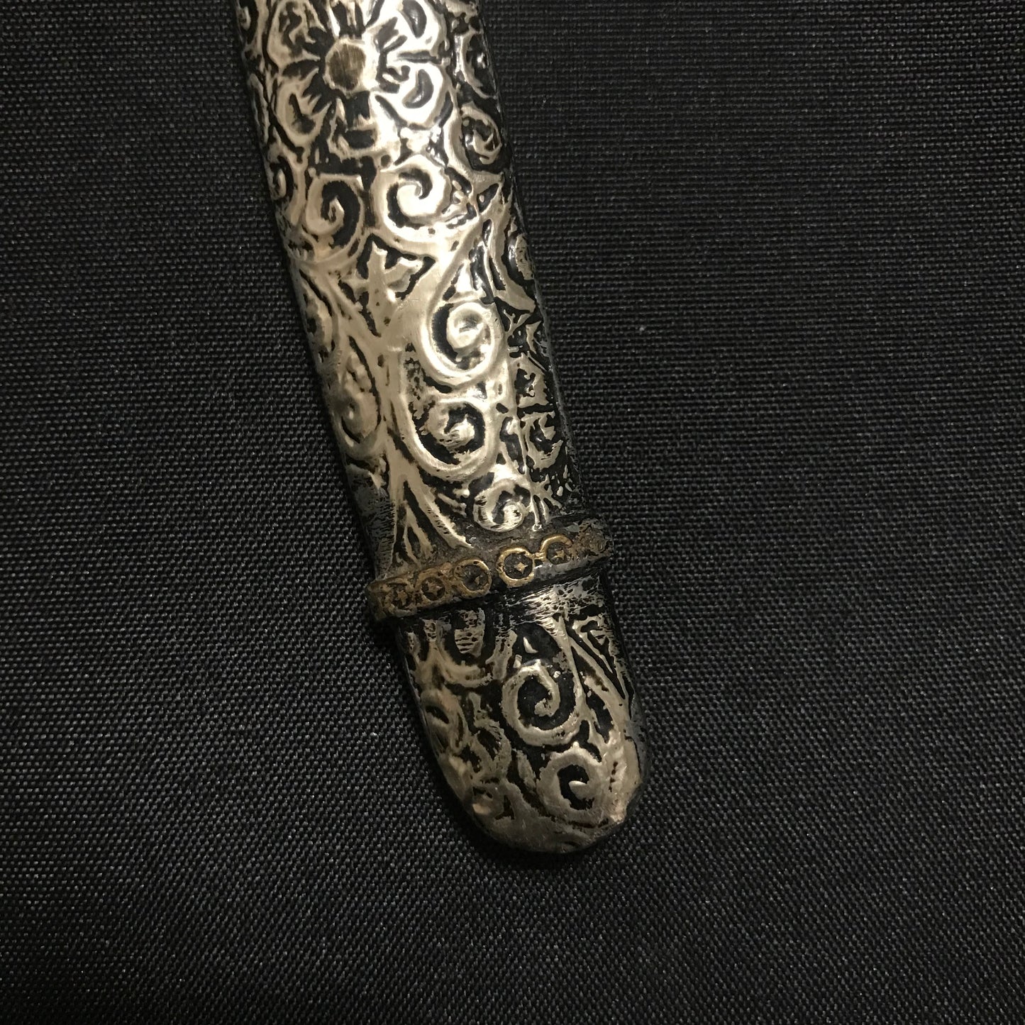 Silver Moroccan Sword Nimcha Saif with Wooden Hilt