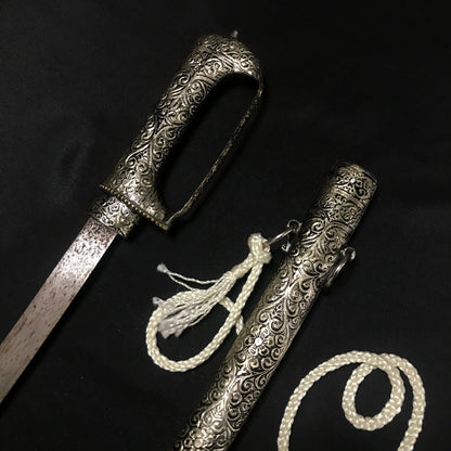 Silver Moroccan Sword Nimcha Saif - Vintage & Handcrafted