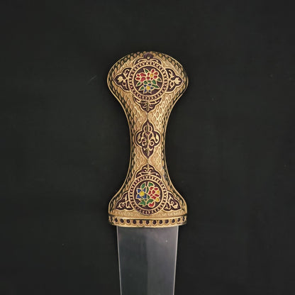 Arab Jambiya with 24 Karat Gold Plated Hilt